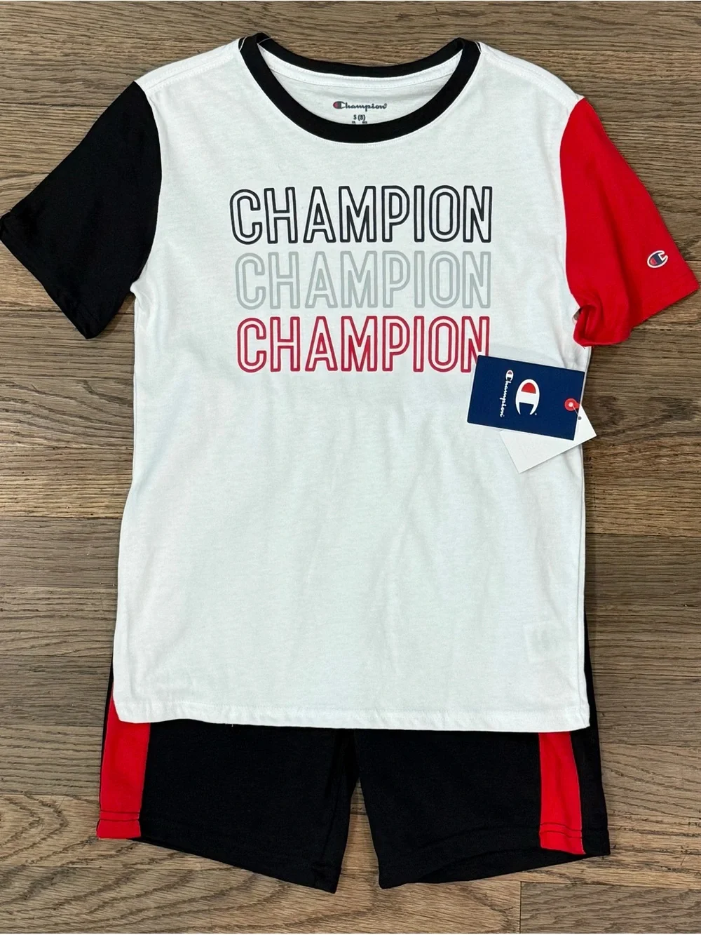 Champion Boys Size Small (8) Outfit Set (NWT) & Hoodie (NWOT) Bundle
